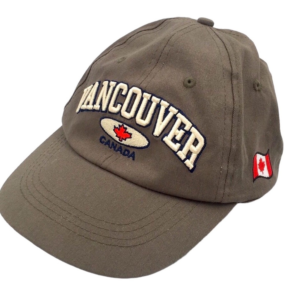 Teepee🧢Vancouver Canada Green Strapback Cap